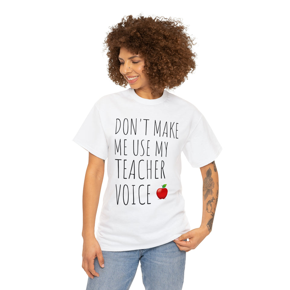 Teacher Voice Titles Cotton Tee