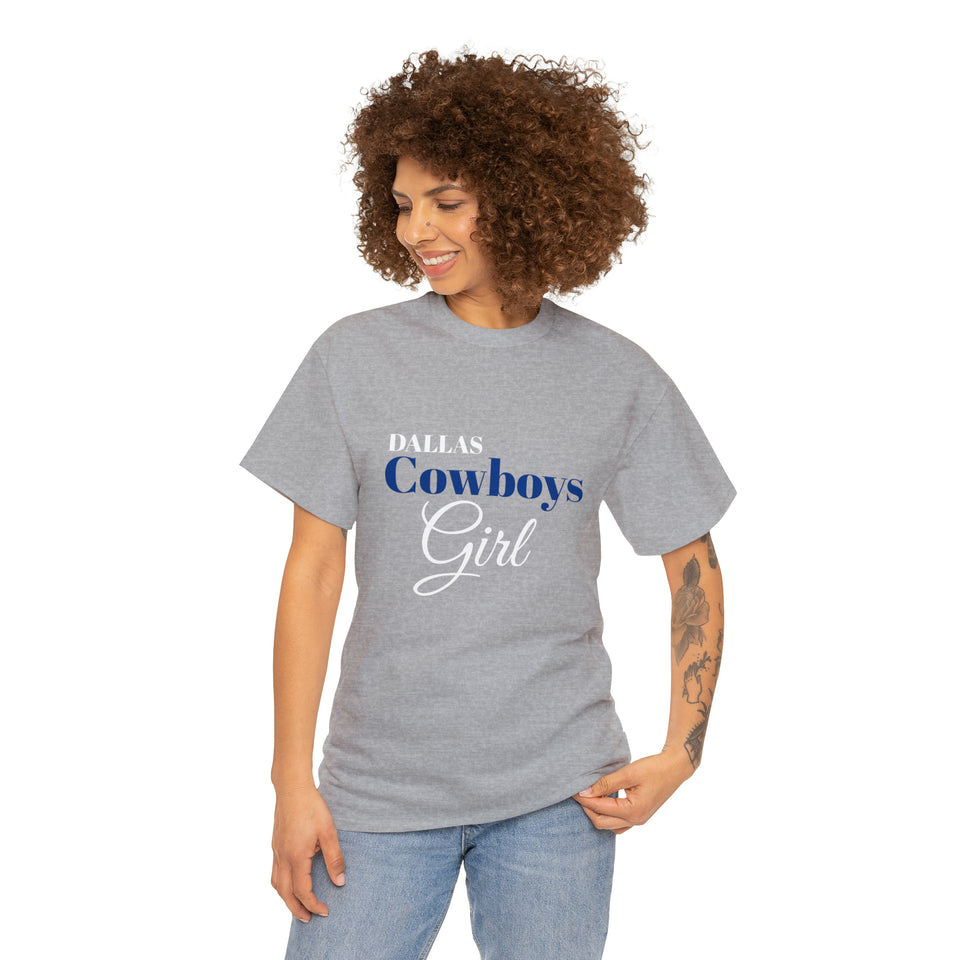 Dallas Cowboys Girl Unisex Heavy Cotton Tee