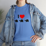 I Love Turtles Unisex Heavy Cotton Tee