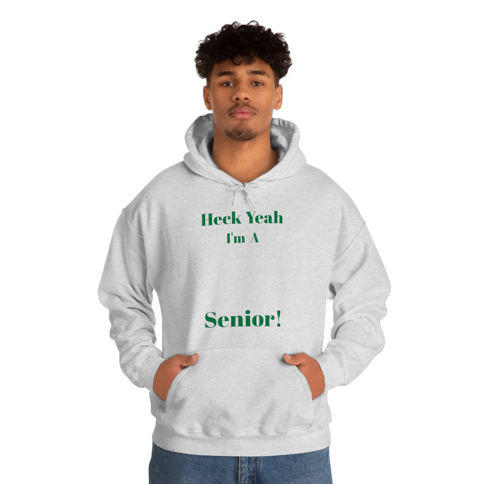 Heck Yeah I'm A UNCC Senior Unisex Heavy Blend™ Hooded Sweatshirt