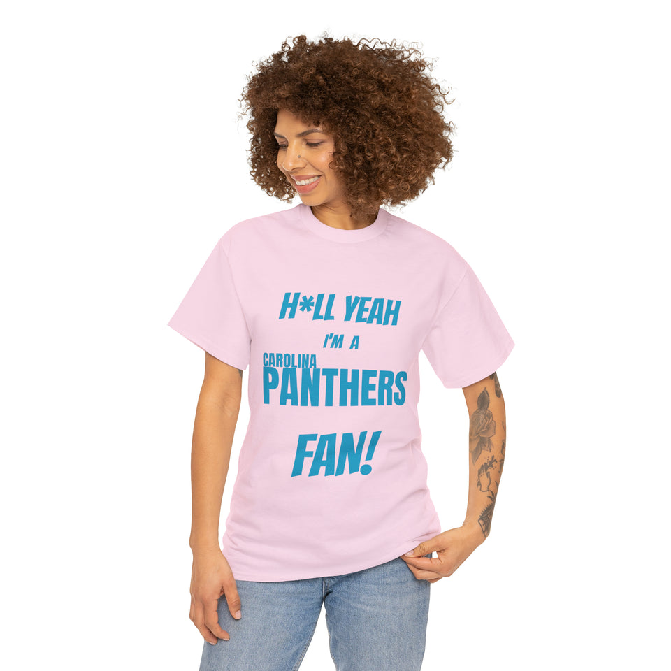 Carolina Panthers Football Unisex Heavy Cotton Tee