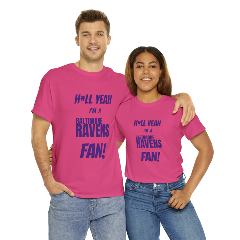 Baltimore Ravens Football Unisex Heavy Cotton Tee