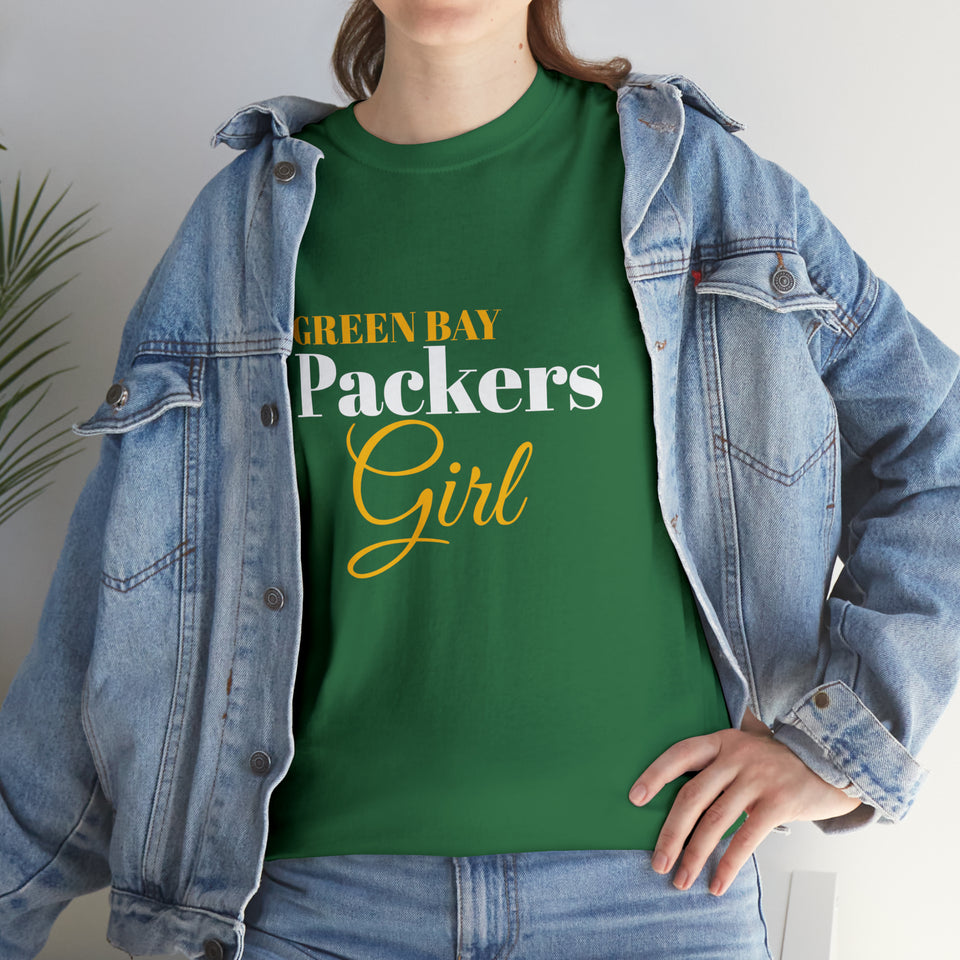 Green Bay Packers Girl Unisex Heavy Cotton Tee
