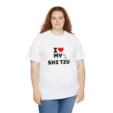 I Love My Shi Tzu Unisex Heavy Cotton Tee