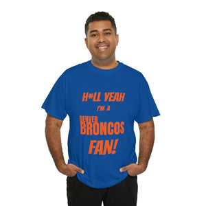 Denver Broncos Football Unisex Heavy Cotton Tee