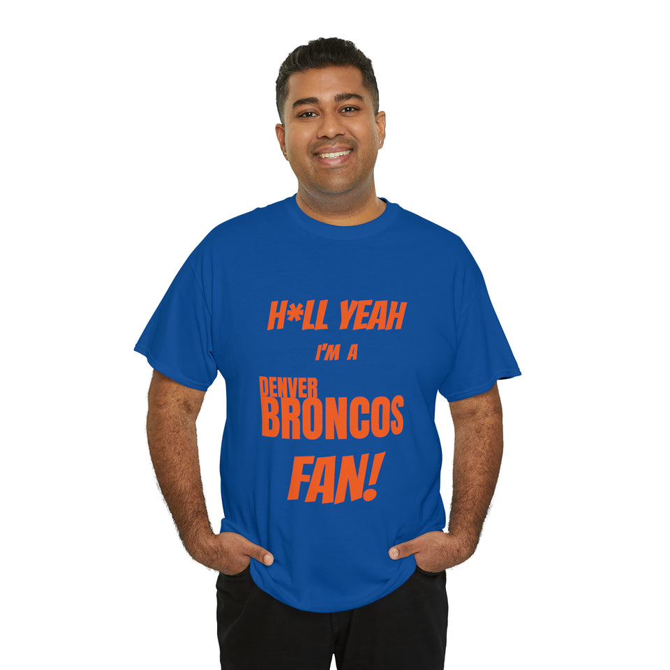 Denver Broncos Football Unisex Heavy Cotton Tee