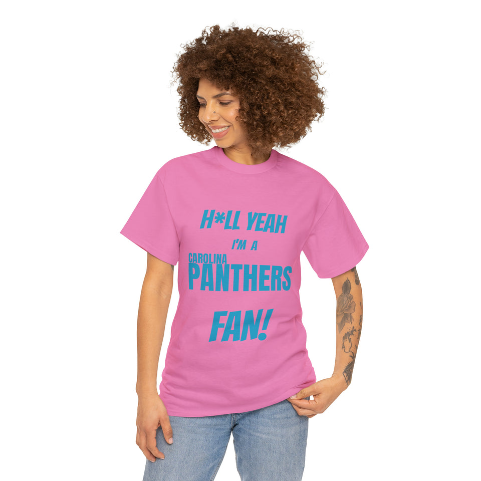 Carolina Panthers Football Unisex Heavy Cotton Tee