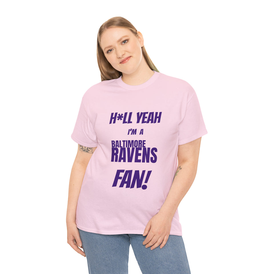 Baltimore Ravens Football Unisex Heavy Cotton Tee