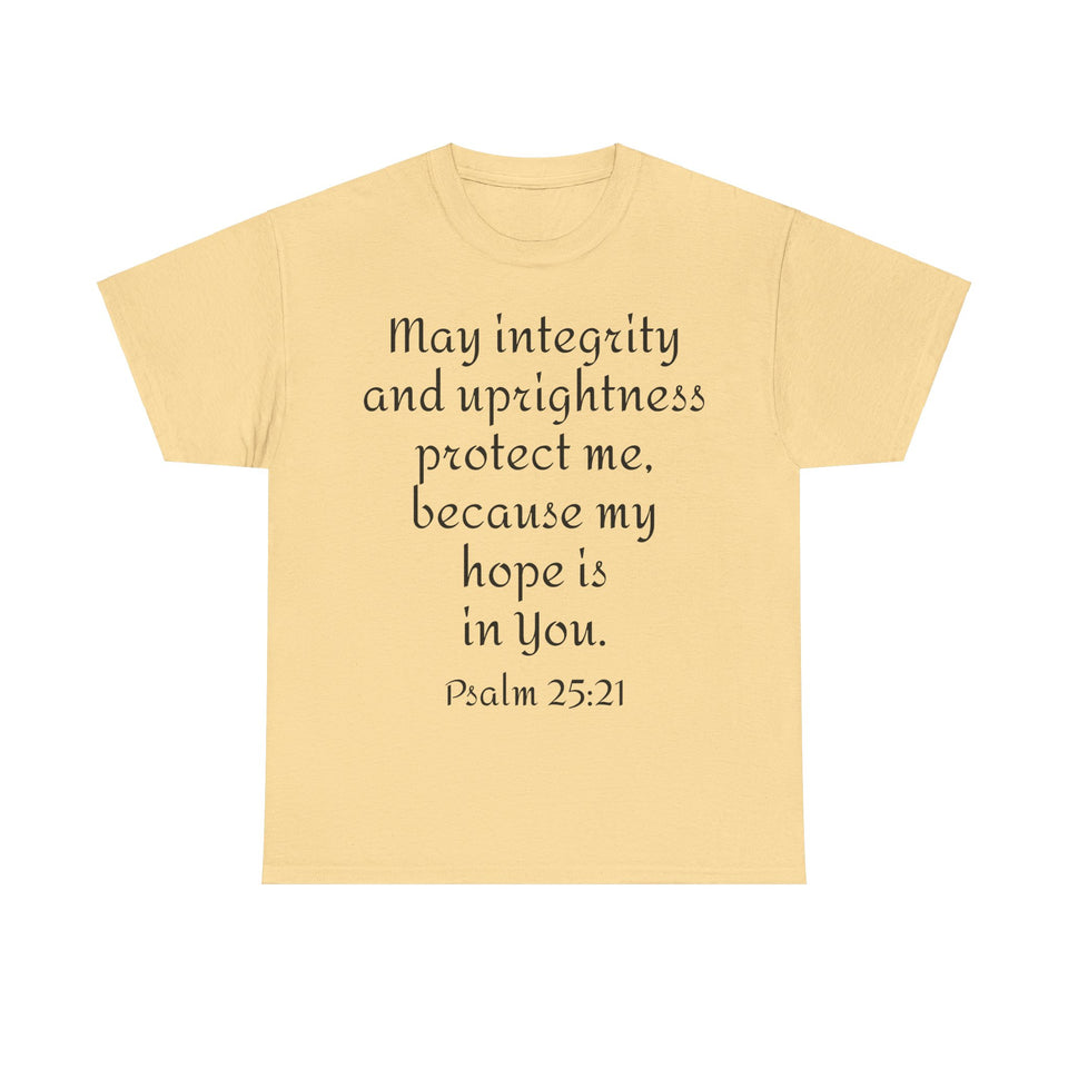 Psalm 25:21 Unisex Heavy Cotton Tee