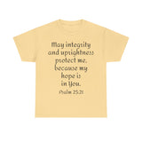 Psalm 25:21 Unisex Heavy Cotton Tee