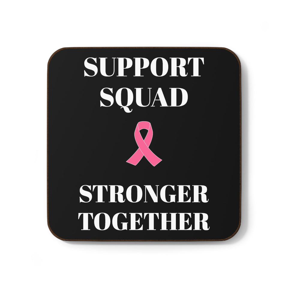 Breast Cancer Awareness Hardboard Back Coaster