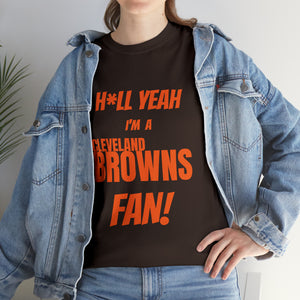Cleveland Browns Football Unisex Heavy Cotton Tee