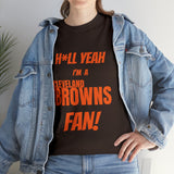Cleveland Browns Football Unisex Heavy Cotton Tee