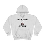 Heck Yeah My Son is A South Carolina Gamecocks Senior Unisex Heavy Blend™ Hooded Sweatshirt