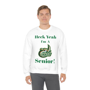 Heck Yeah I'm A UNCC Senior Unisex Heavy Blend™ Crewneck Sweatshirt
