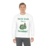 Heck Yeah I'm A UNCC Senior Unisex Heavy Blend™ Crewneck Sweatshirt