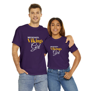 Minnesota Vikings Girl Unisex Heavy Cotton Tee