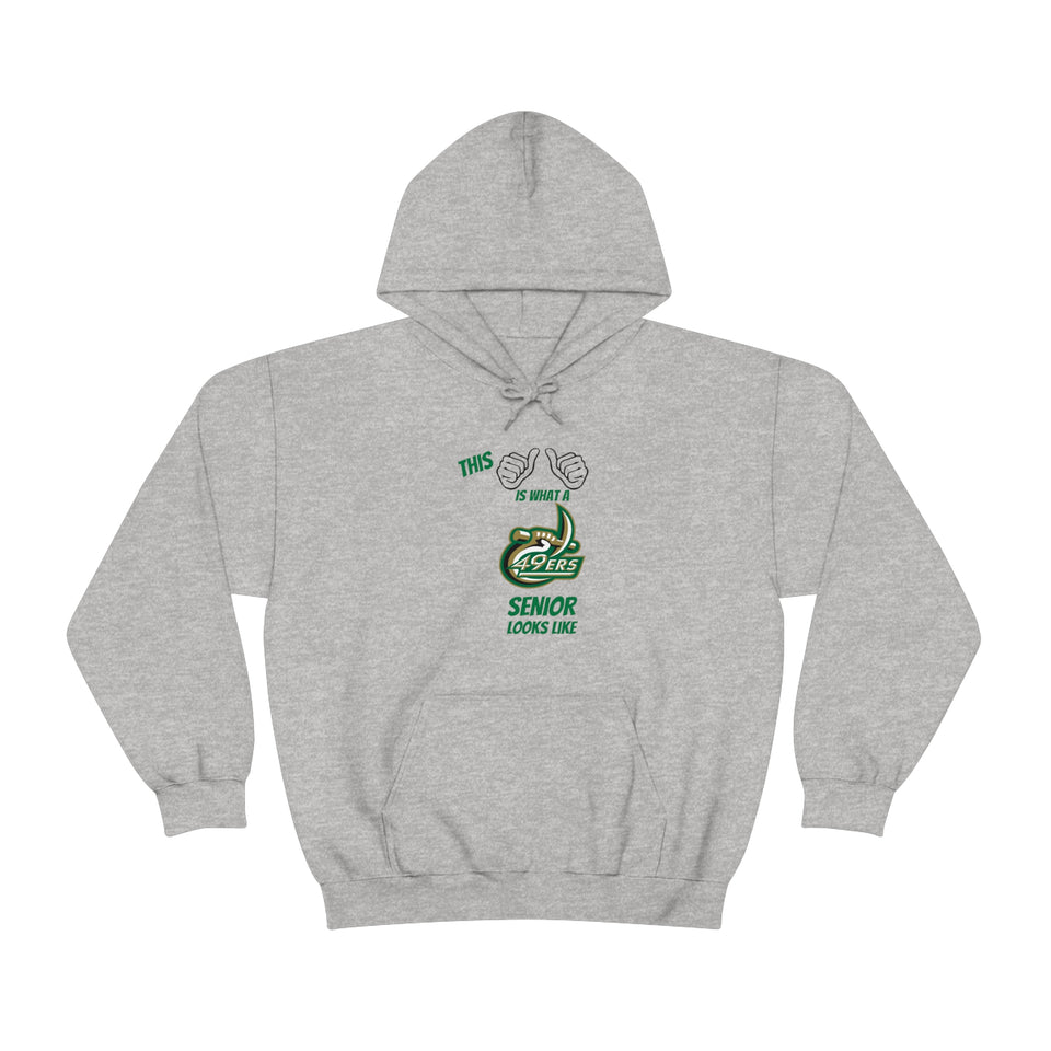 This Is What A UNCC Senior Looks Like Unisex Heavy Blend™ Hooded Sweatshirt