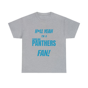 Carolina Panthers Football Unisex Heavy Cotton Tee