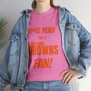 Cleveland Browns Football Unisex Heavy Cotton Tee