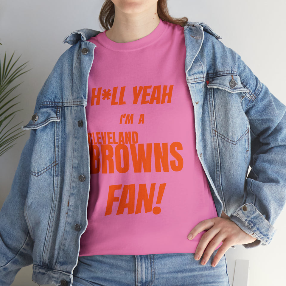 Cleveland Browns Football Unisex Heavy Cotton Tee