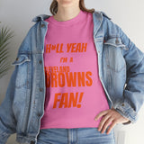 Cleveland Browns Football Unisex Heavy Cotton Tee