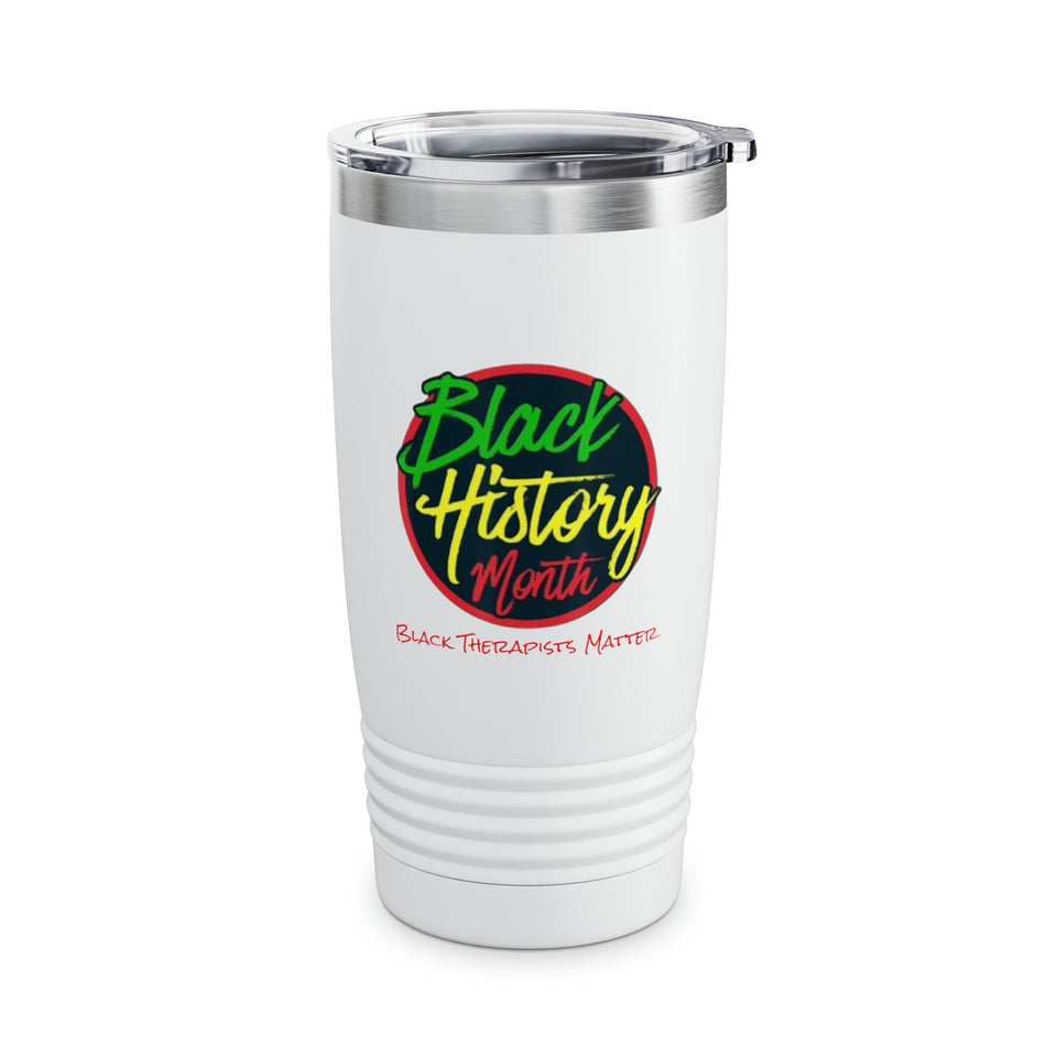 Black Therapists Matters Ringneck Tumbler, 20oz