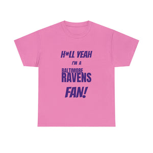 Baltimore Ravens Football Unisex Heavy Cotton Tee