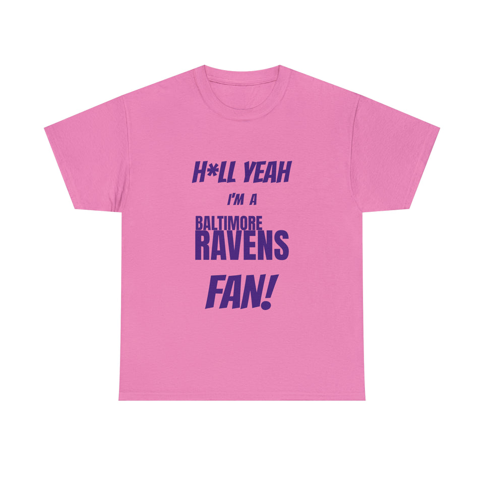 Baltimore Ravens Football Unisex Heavy Cotton Tee