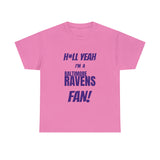 Baltimore Ravens Football Unisex Heavy Cotton Tee