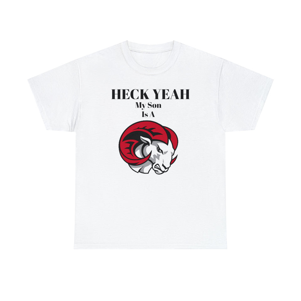 Heck Yeah My Son Is A WSSU Ram Unisex Heavy Cotton Tee