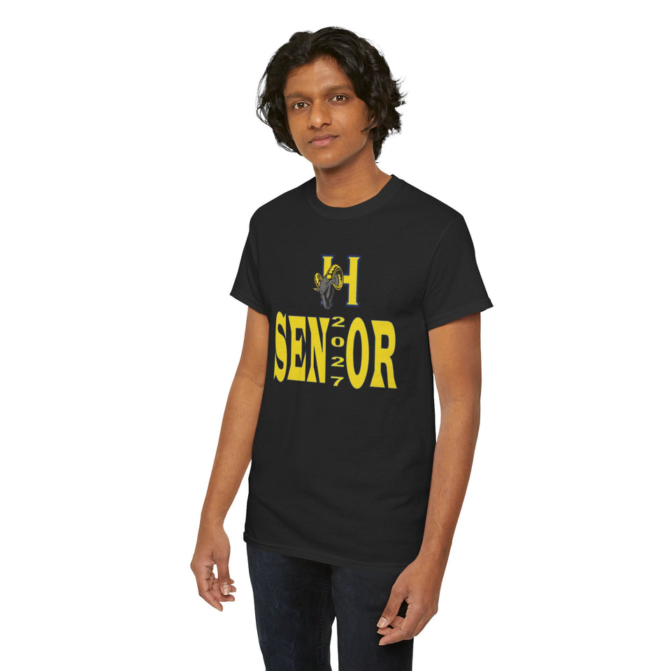 Highland Tech HS Senior 2027 Unisex Heavy Cotton Tee