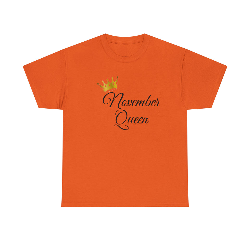 November Queen Unisex Heavy Cotton Tee