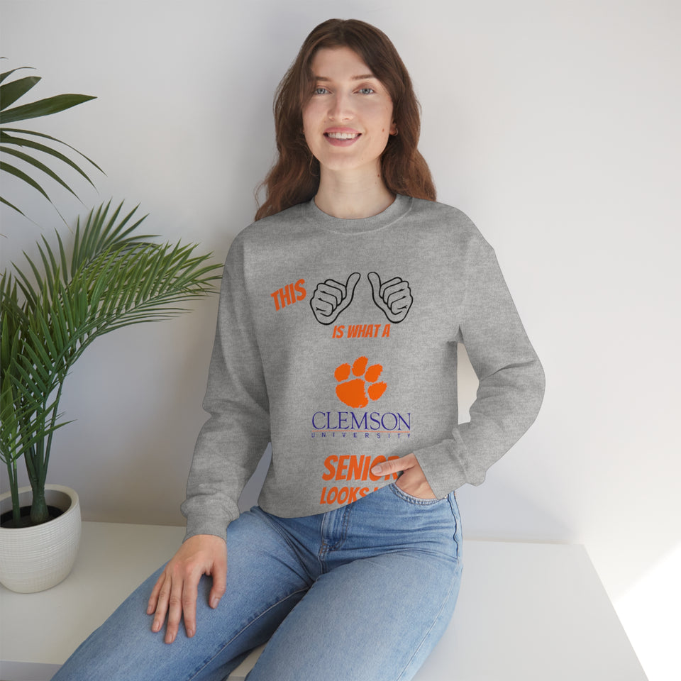 This Is What A Clemson Senior Looks Like Unisex Heavy Blend™ Crewneck Sweatshirt