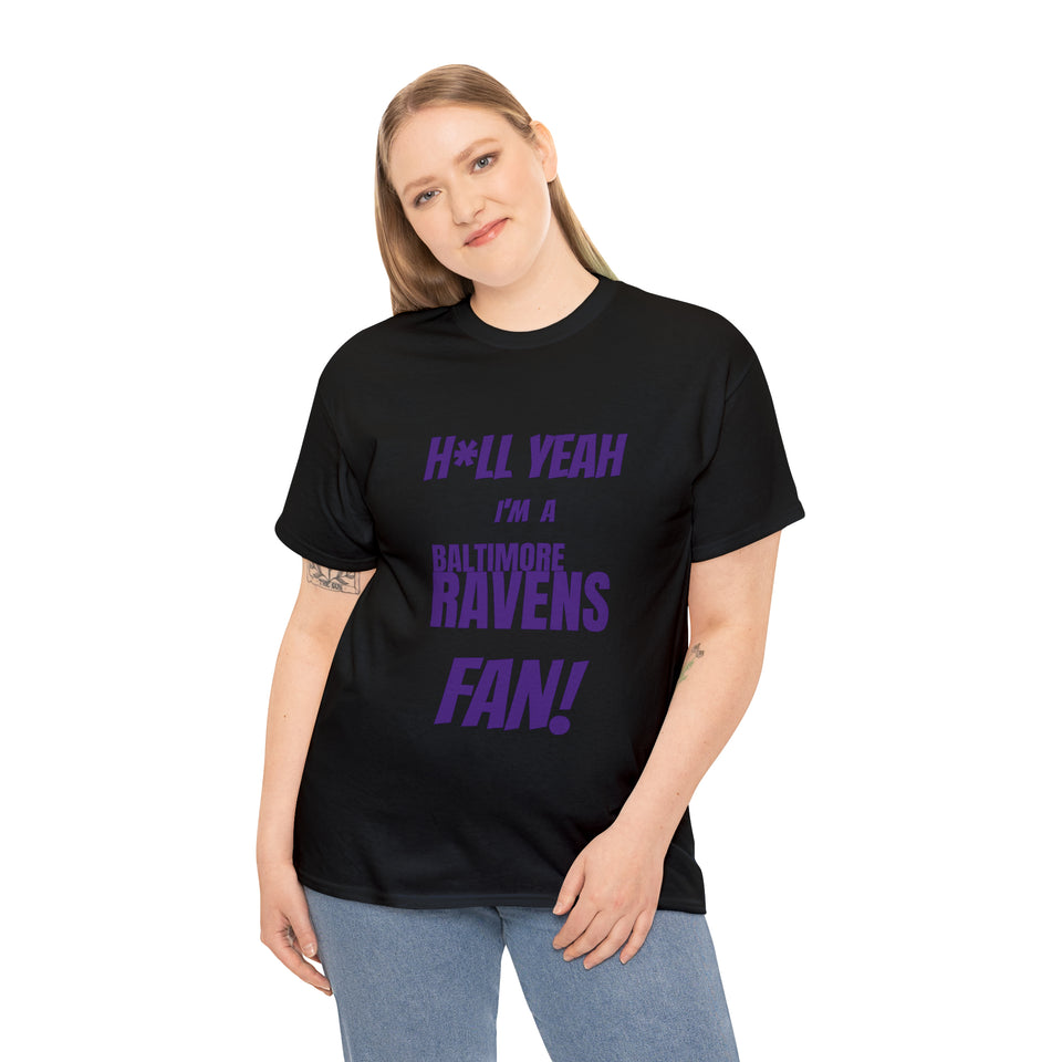Baltimore Ravens Football Unisex Heavy Cotton Tee