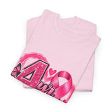 4 Yr Survivor Breast Cancer Awareness Unisex Heavy Cotton Tee