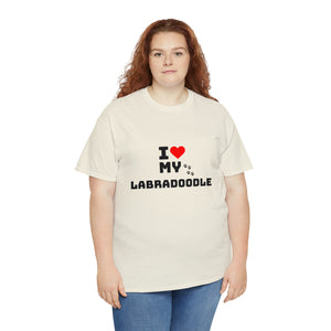 I Love My Labradoodle Unisex Heavy Cotton Tee
