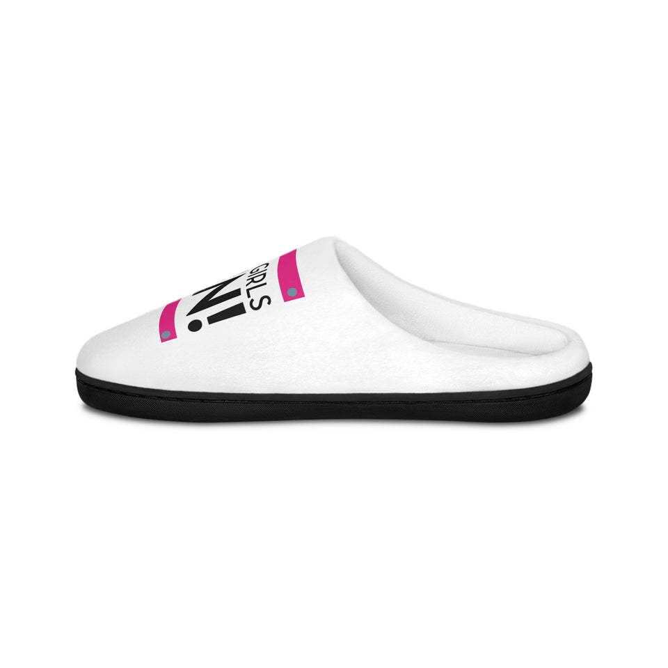 Black Girls Run Women's Indoor Slippers