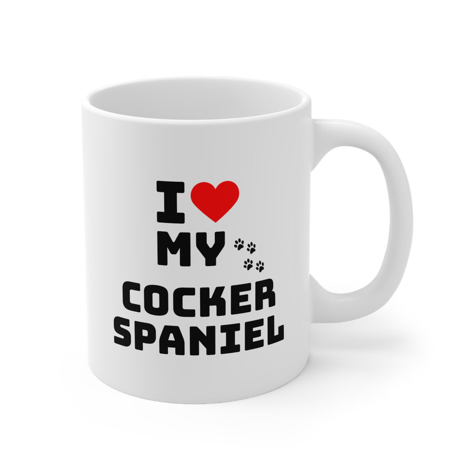 I Love My Cocker Spaniel Ceramic Mug 11oz
