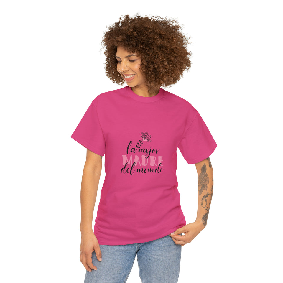 World's Best Mom Spanish Unisex Heavy Cotton Tee