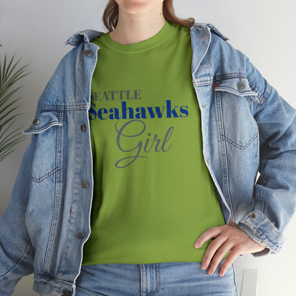 Seattle Seahawks Girl Unisex Heavy Cotton Tee