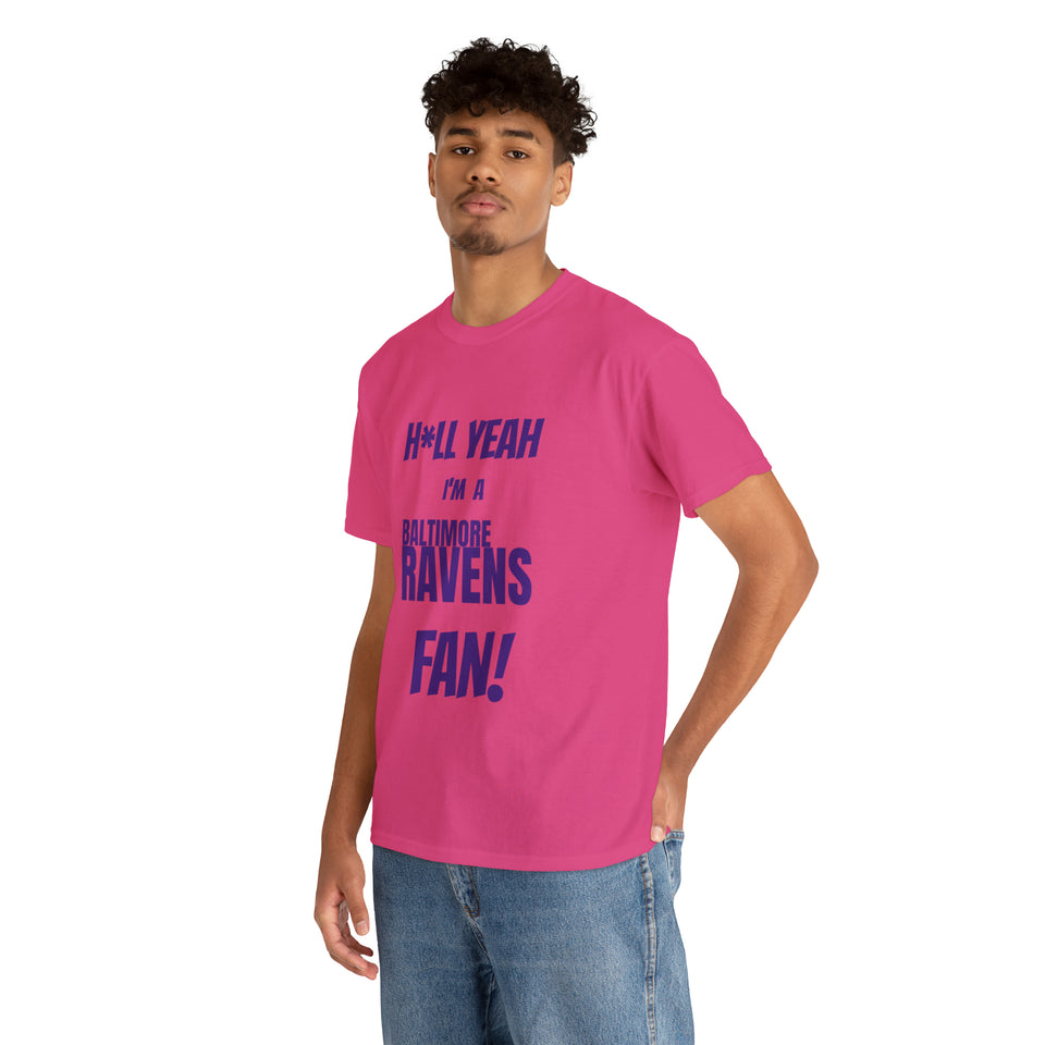 Baltimore Ravens Football Unisex Heavy Cotton Tee