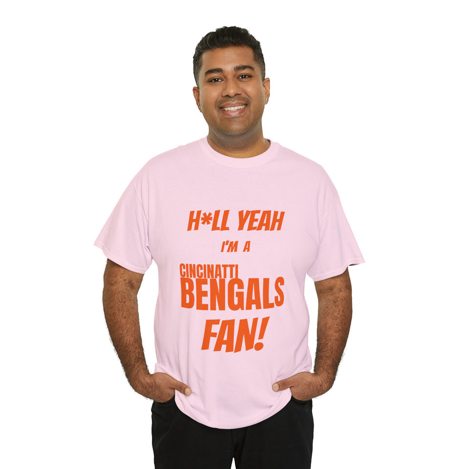 Cincinatti Bengals Football Unisex Heavy Cotton Tee