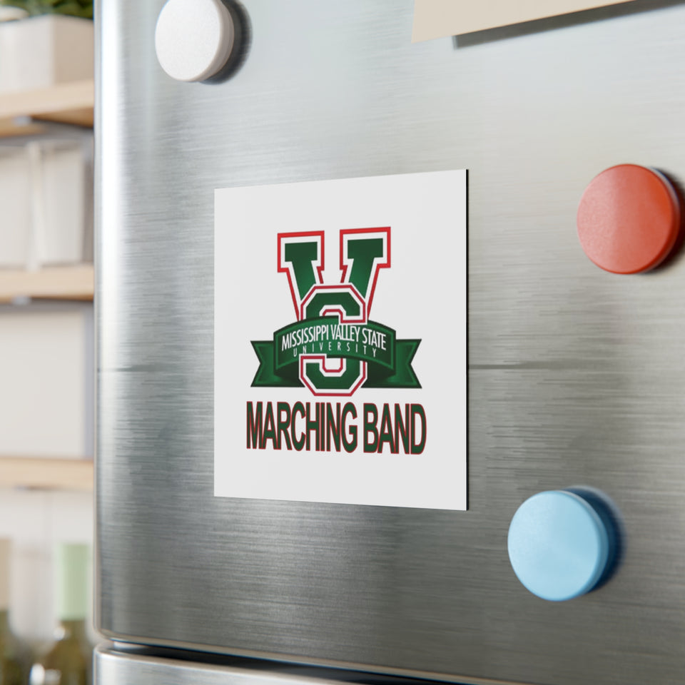 Mississippi Valley State Marching Band Square Magnet