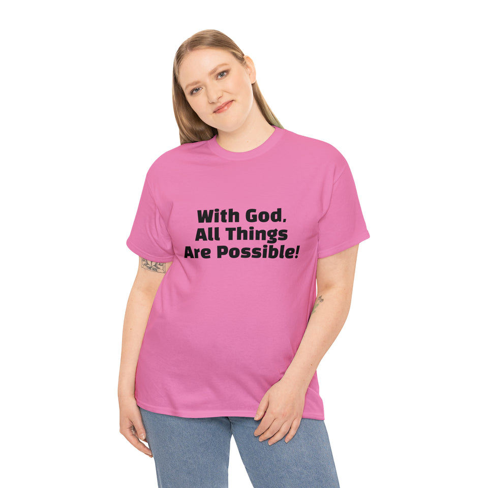 With God Unisex Heavy Cotton Tee