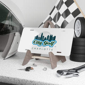 City Golf Charlotte Vanity Plate
