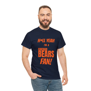 Chicago Bears Football Unisex Heavy Cotton Tee