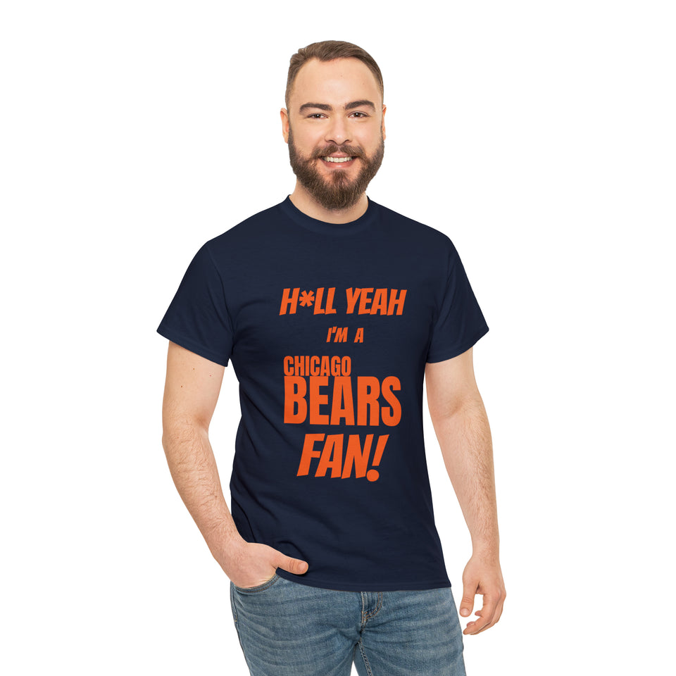 Chicago Bears Football Unisex Heavy Cotton Tee