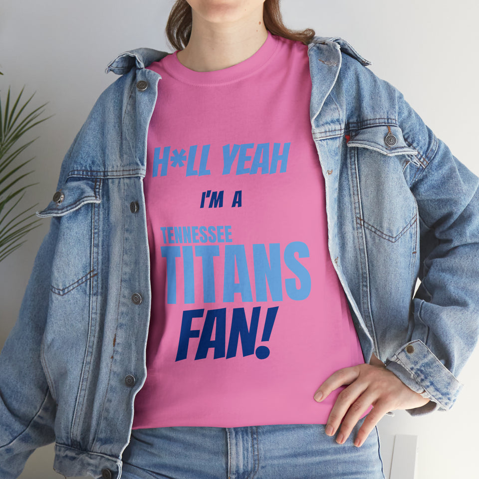 Tennessee Titans Football Unisex Heavy Cotton Tee