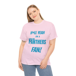 Carolina Panthers Football Unisex Heavy Cotton Tee